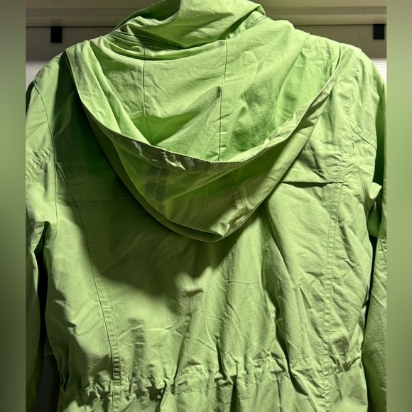 EUC Cherokee Women’s Lime Green Hooded Zip Up Jacket Size Small - Picture 7 of 8